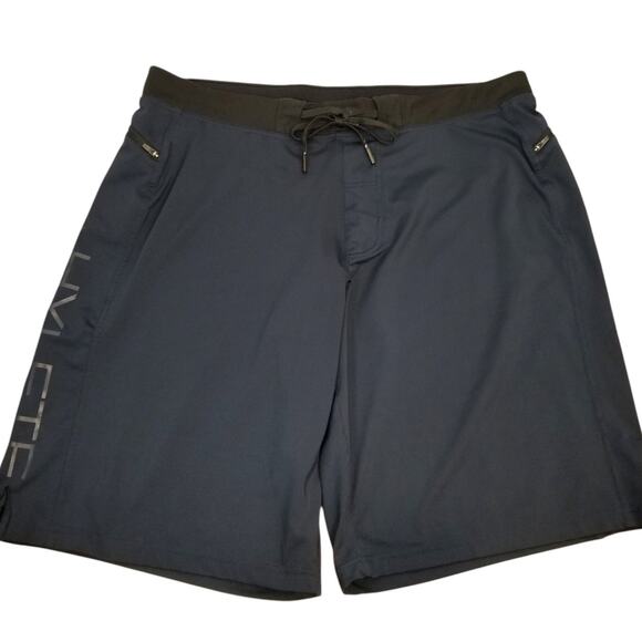 Hylete Men's Athletic Cross Fit Shorts Navy Blue Size XL - Picture 1 of 5